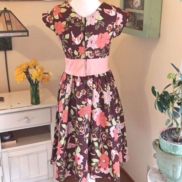 Folter Floral Patterned Dress. - Picture 5 of 10
